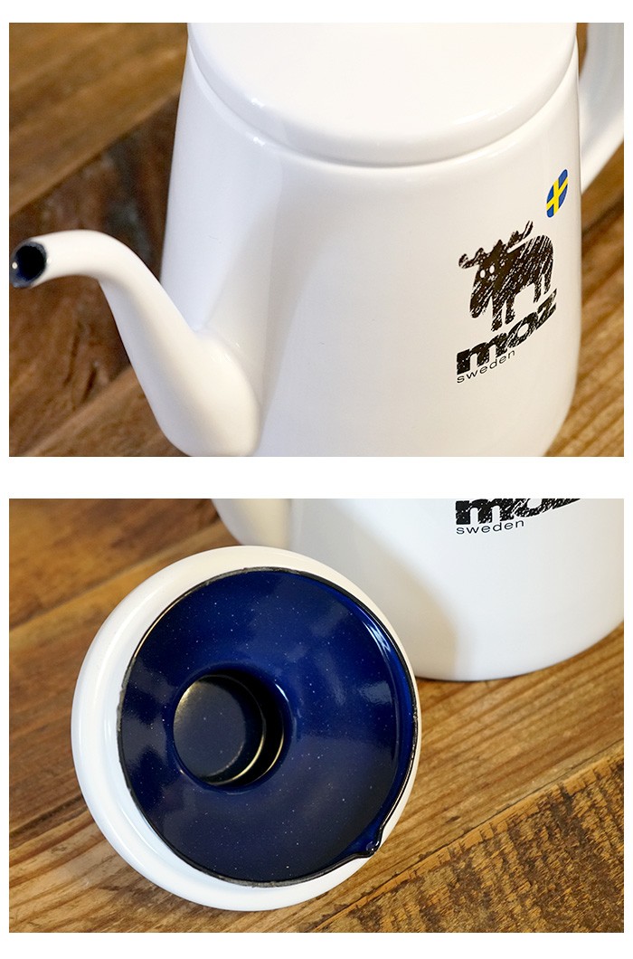 moz モズ ドリップポット ホーロー製 コーヒーポット ケトル ホーロー