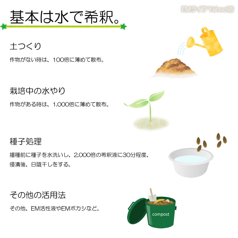 EM1 1000ml (1L) 有用微生物土壌改良資材 em em1 em菌 活性液 培養液