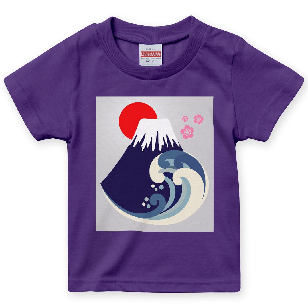 【オシャレ☆かわいい☆YLEVE】茶　半袖Tシャツ　サイズF tシャツ 「84」「休日少女」 和柄デザイン 刺繍ミックス バック