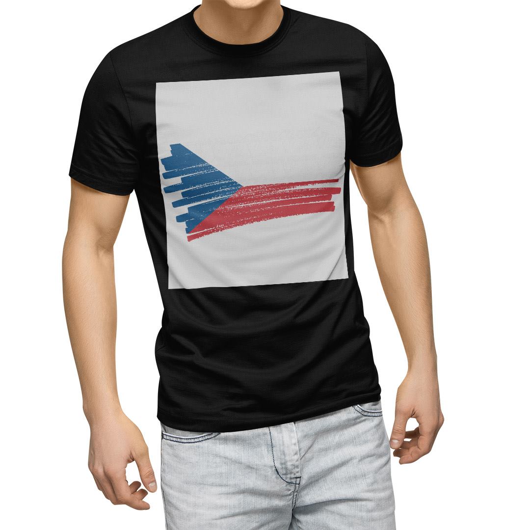 選べる20カラー tシャツ メンズ 半袖 デザイン  S M L XL 2XL 3XL T shirt 018428 国旗 czech-republic チェコ共和国｜emart｜02