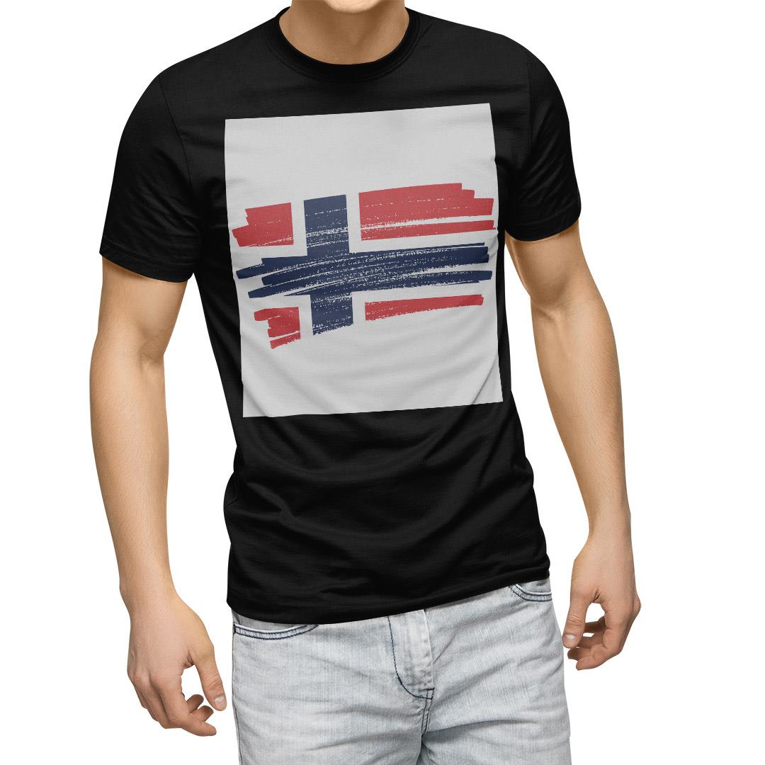 選べる20カラー tシャツ メンズ 半袖 デザイン  S M L XL 2XL 3XL T shirt 018528 国旗 norway ノルウェー｜emart｜02