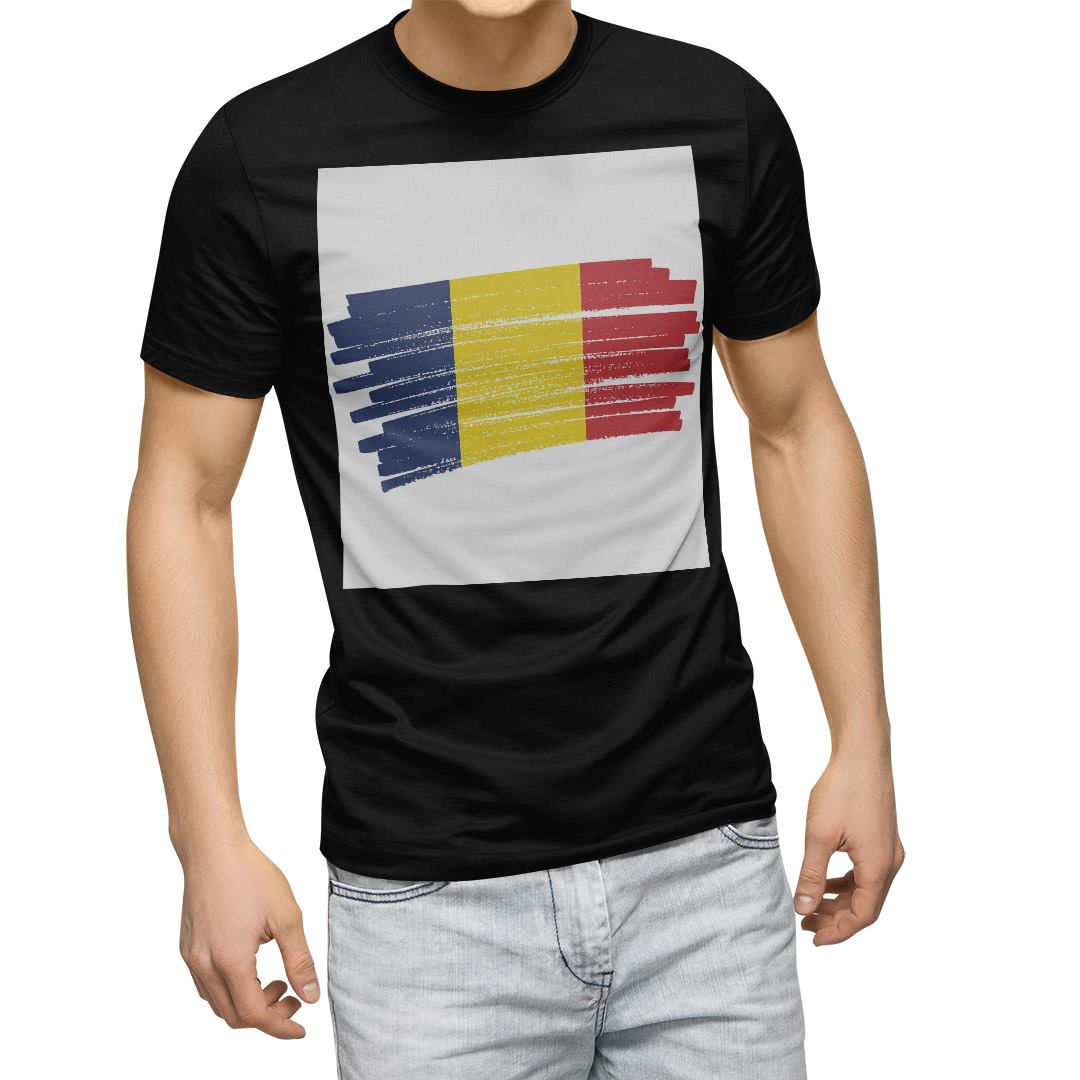 選べる20カラー tシャツ メンズ 半袖 デザイン  S M L XL 2XL 3XL T shirt 018543 国旗 romania ルーマニア｜emart｜02
