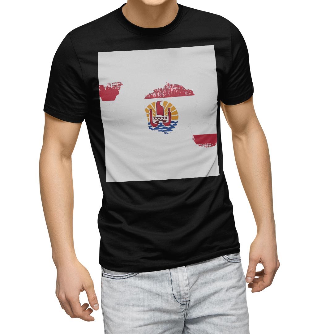 選べる20カラー tシャツ メンズ 半袖 デザイン  S M L XL 2XL 3XL T shirt 018829 国旗 french_polynesia フランス領ポリネシア｜emart｜02