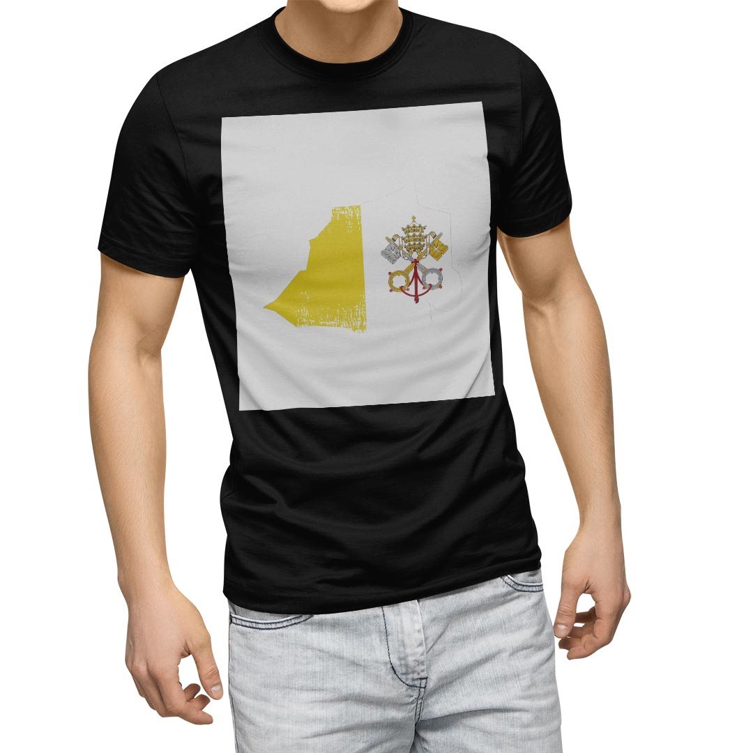 選べる20カラー tシャツ メンズ 半袖 デザイン  S M L XL 2XL 3XL T shirt 018982 国旗 vatican バチカン｜emart｜02
