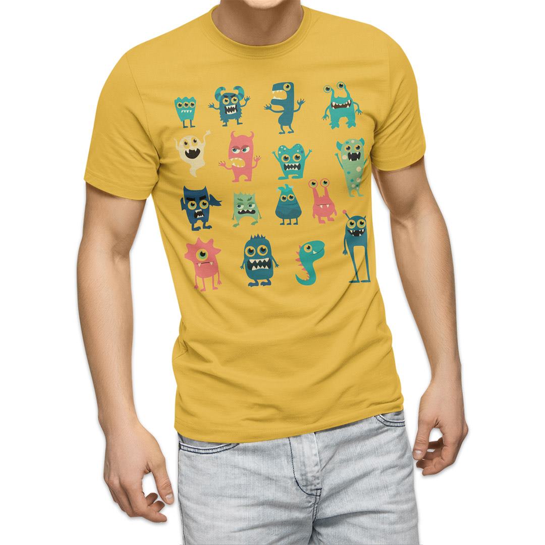 選べる20カラー tシャツ メンズ 半袖 デザイン  S M L XL 2XL 3XL T shirt 015774  おばけ　宇宙人　キャラクター　かわいい｜emart｜07