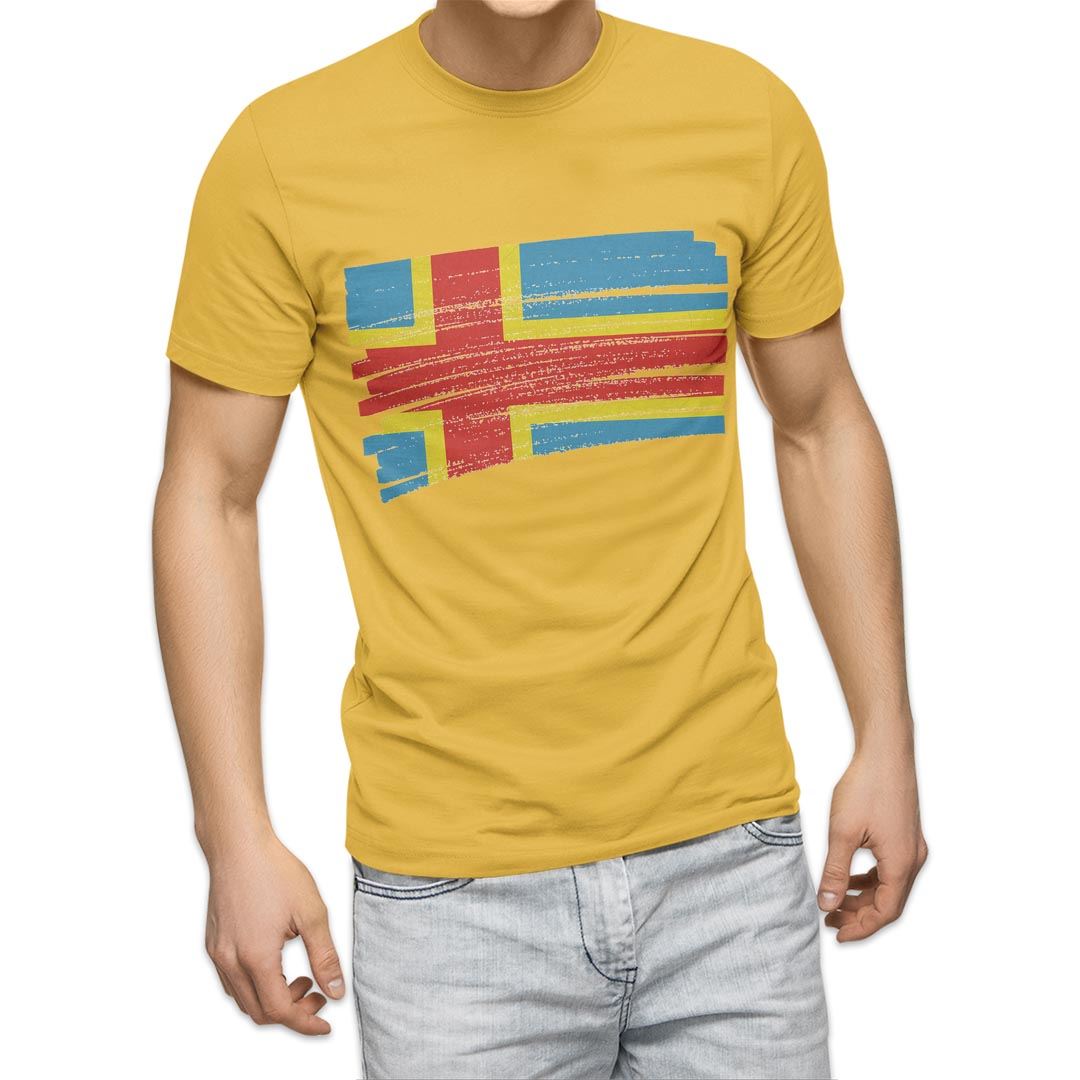 選べる20カラー tシャツ メンズ 半袖 デザイン  S M L XL 2XL 3XL T shirt 018378 国旗 aland-islands オーランド諸島｜emart｜07