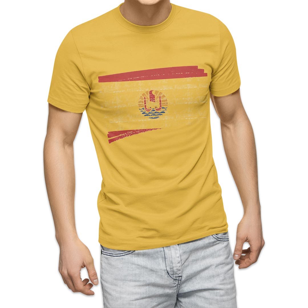 選べる20カラー tシャツ メンズ 半袖 デザイン  S M L XL 2XL 3XL T shirt 018450 国旗 french-polynesia フランス領ポリネシア｜emart｜07