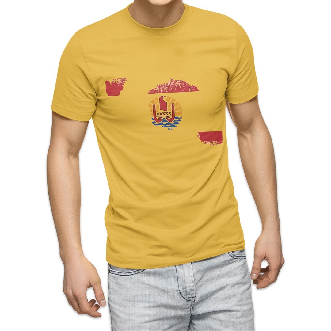 選べる20カラー tシャツ メンズ 半袖 デザイン  S M L XL 2XL 3XL T shirt 018829 国旗 french_polynesia フランス領ポリネシア｜emart｜07