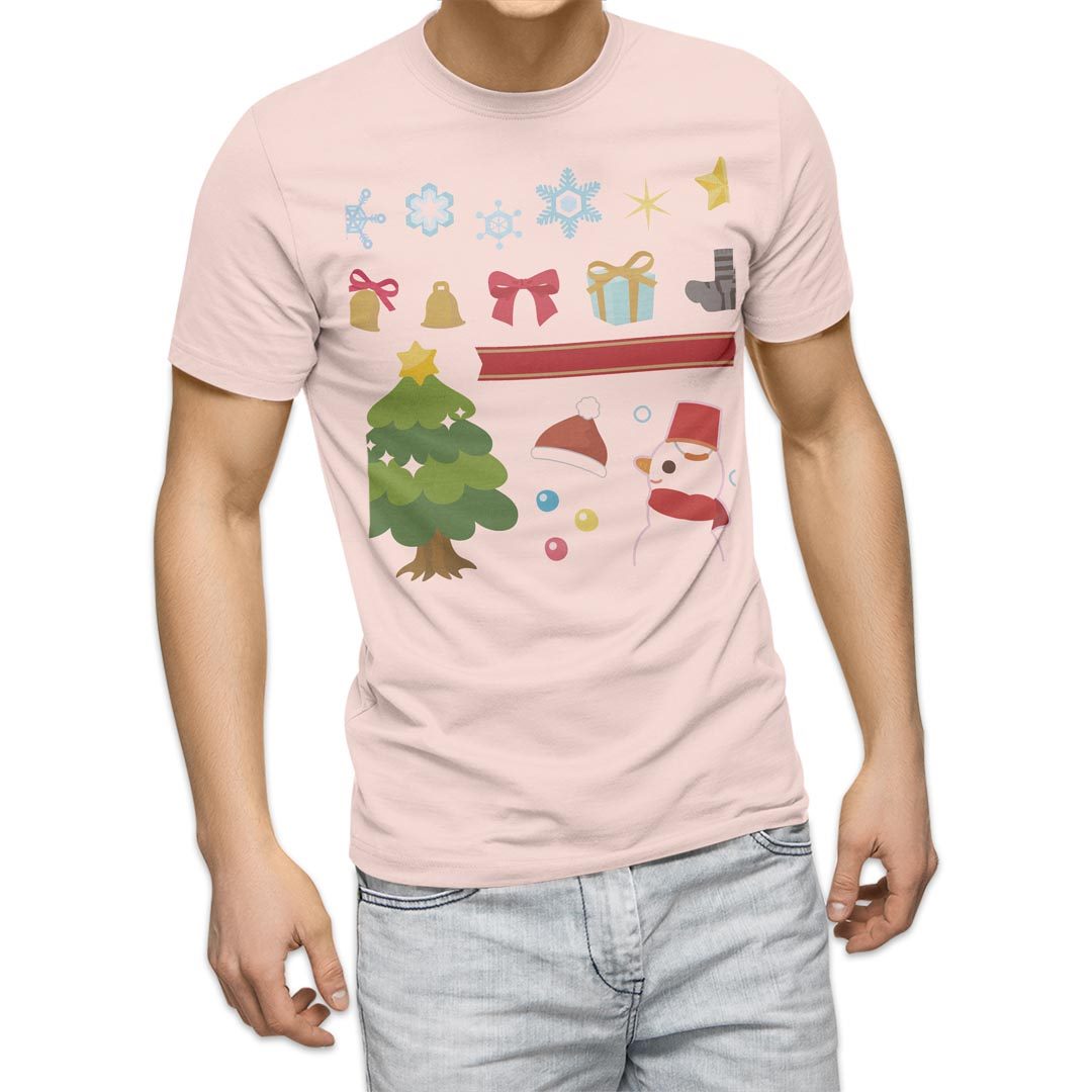 選べる20カラー tシャツ メンズ 半袖 デザイン  S M L XL 2XL 3XL T shirt 009252  クリスマス　スノーマン　冬｜emart｜10