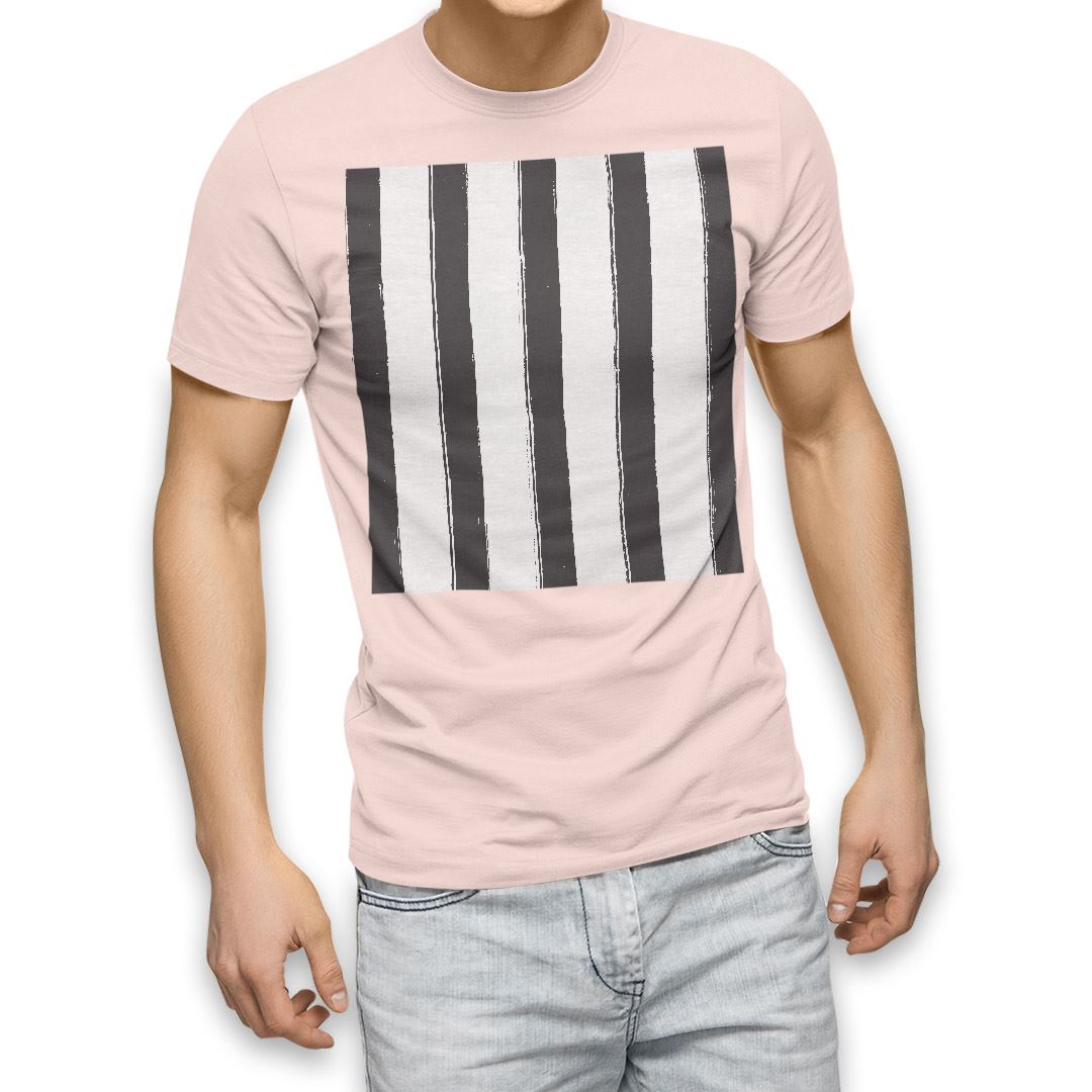 選べる20カラー tシャツ メンズ 半袖 デザイン  S M L XL 2XL 3XL T shirt 012613  ストライプ　モノトーン　白黒｜emart｜09