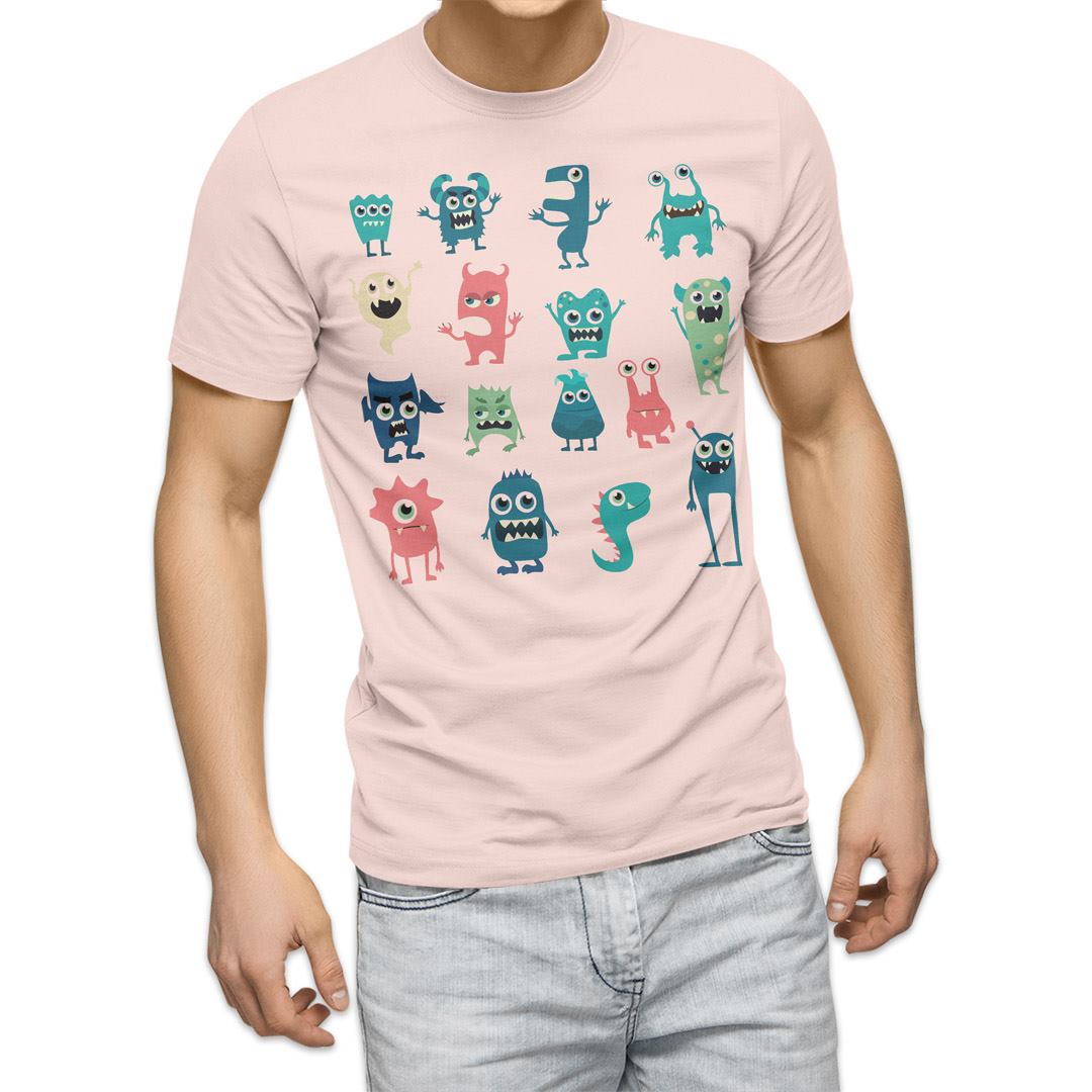 選べる20カラー tシャツ メンズ 半袖 デザイン  S M L XL 2XL 3XL T shirt 015774  おばけ　宇宙人　キャラクター　かわいい｜emart｜10