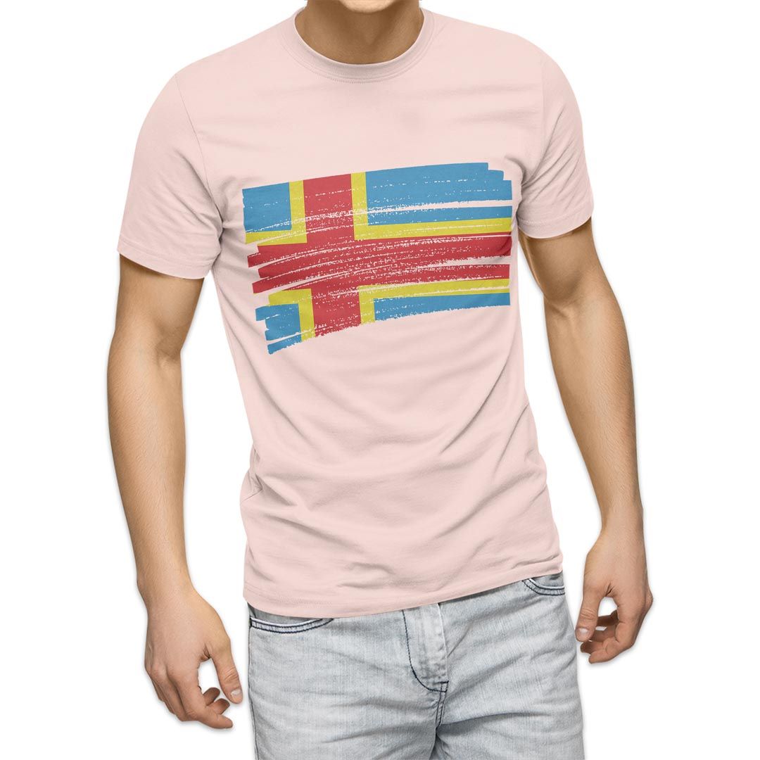 選べる20カラー tシャツ メンズ 半袖 デザイン  S M L XL 2XL 3XL T shirt 018378 国旗 aland-islands オーランド諸島｜emart｜10
