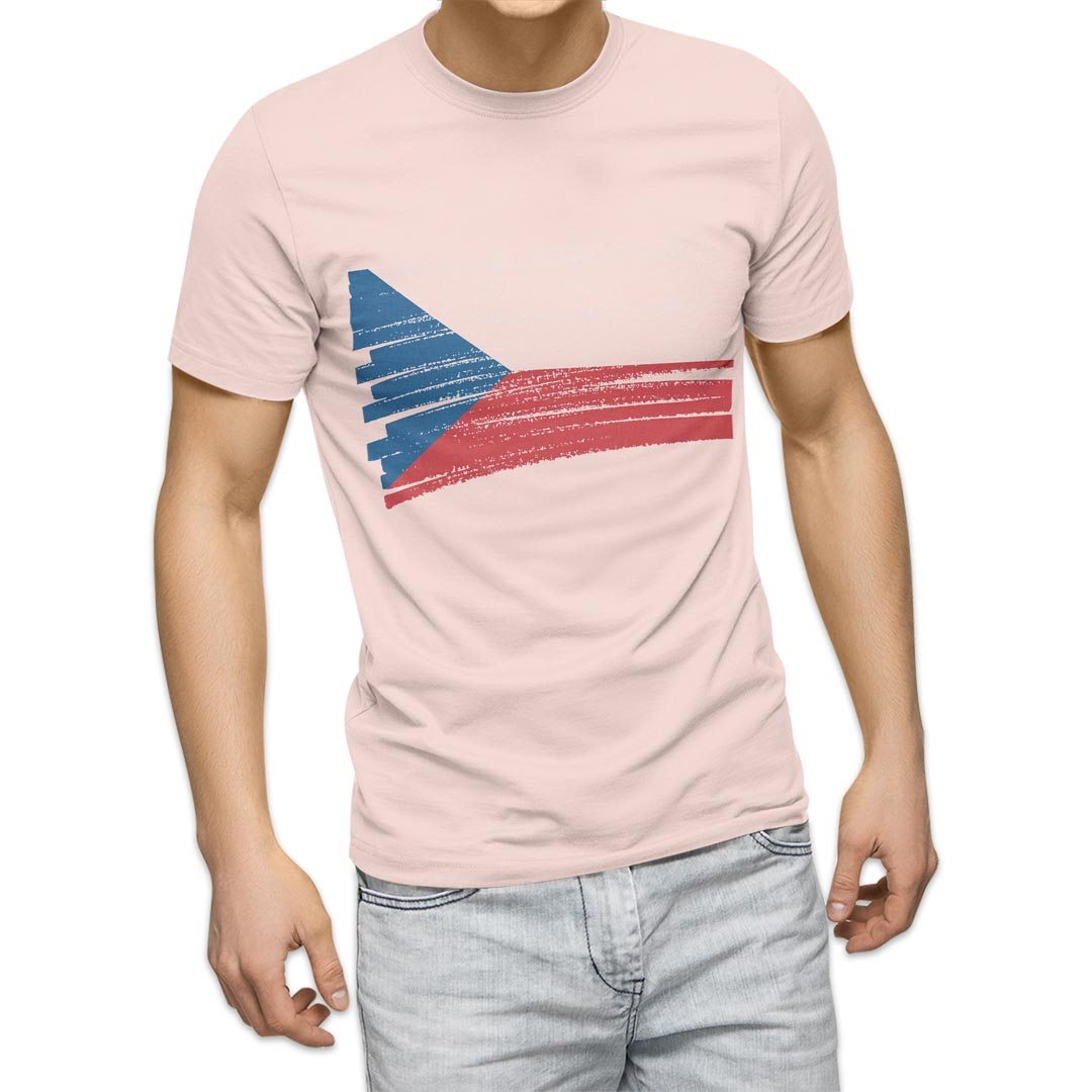選べる20カラー tシャツ メンズ 半袖 デザイン  S M L XL 2XL 3XL T shirt 018428 国旗 czech-republic チェコ共和国｜emart｜10