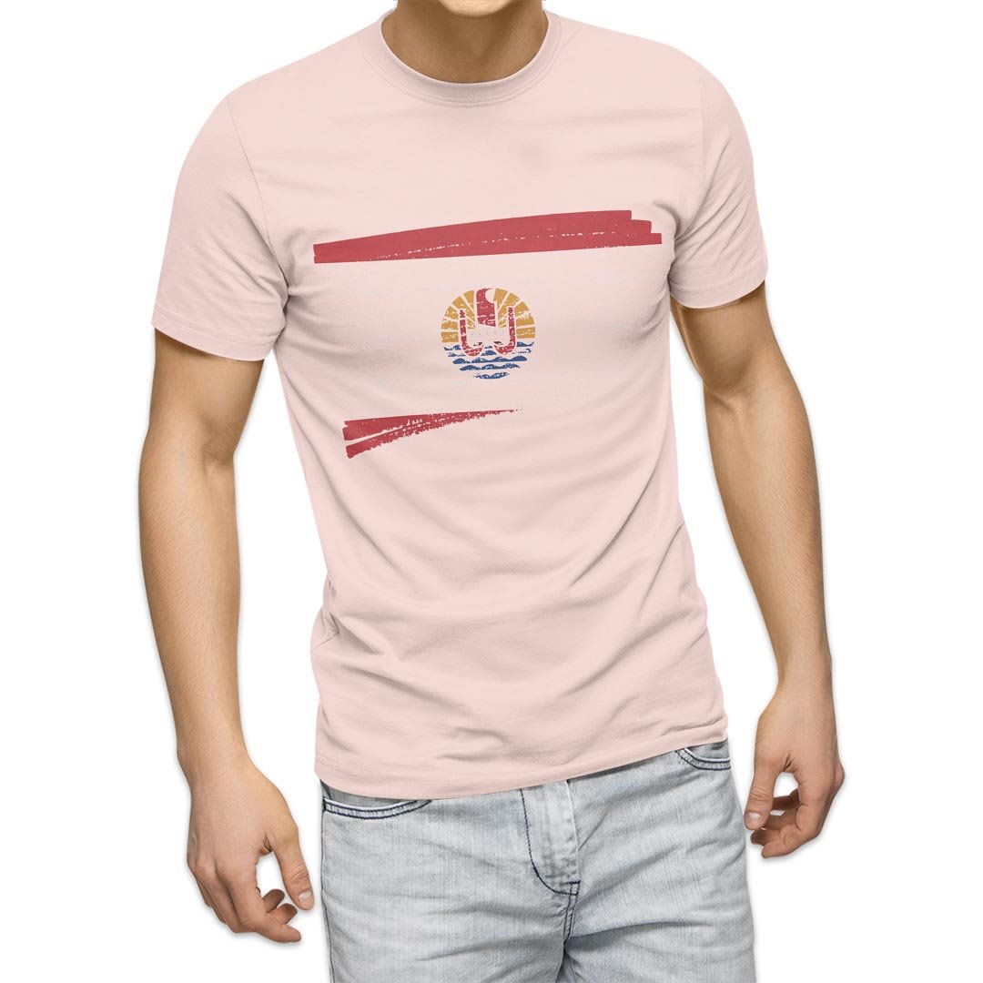 選べる20カラー tシャツ メンズ 半袖 デザイン  S M L XL 2XL 3XL T shirt 018450 国旗 french-polynesia フランス領ポリネシア｜emart｜10