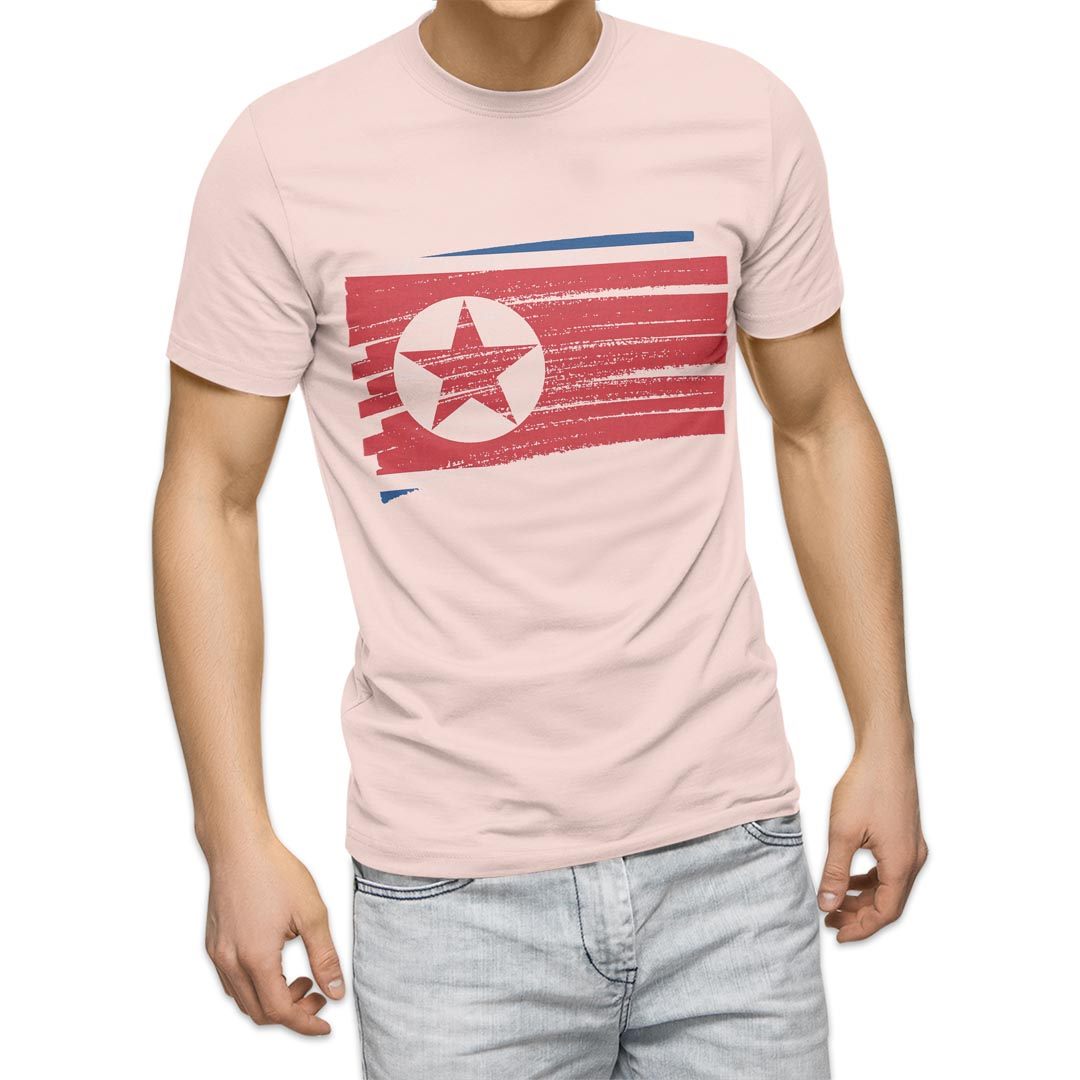 選べる20カラー tシャツ メンズ 半袖 デザイン  S M L XL 2XL 3XL T shirt 018525 国旗 north-korea 北朝鮮｜emart｜10