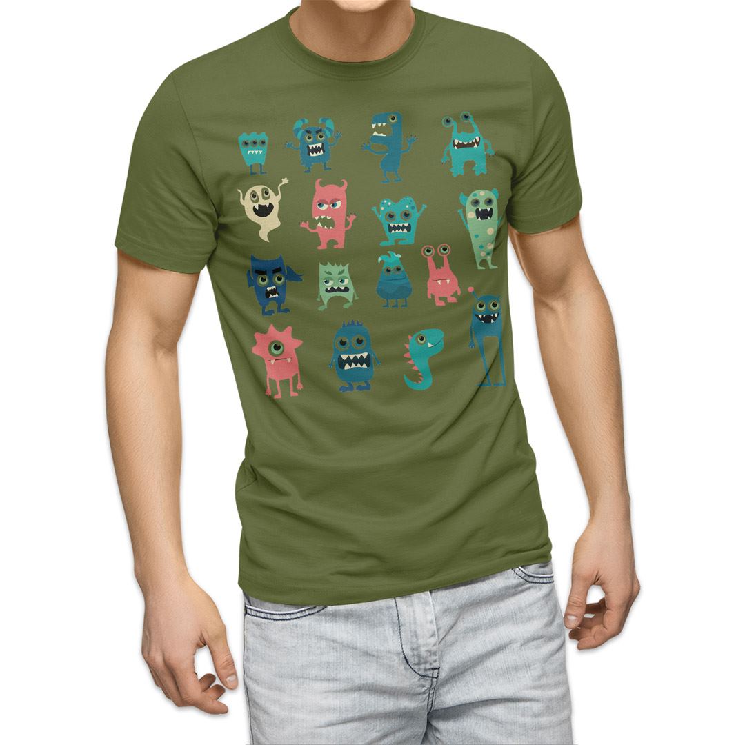 選べる20カラー tシャツ メンズ 半袖 デザイン  S M L XL 2XL 3XL T shirt 015774  おばけ　宇宙人　キャラクター　かわいい｜emart｜15