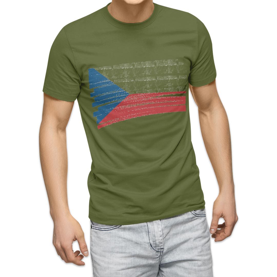 選べる20カラー tシャツ メンズ 半袖 デザイン  S M L XL 2XL 3XL T shirt 018428 国旗 czech-republic チェコ共和国｜emart｜15