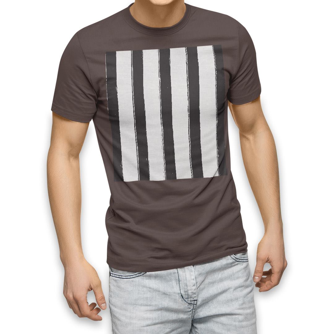 選べる20カラー tシャツ メンズ 半袖 デザイン  S M L XL 2XL 3XL T shirt 012613  ストライプ　モノトーン　白黒｜emart｜04