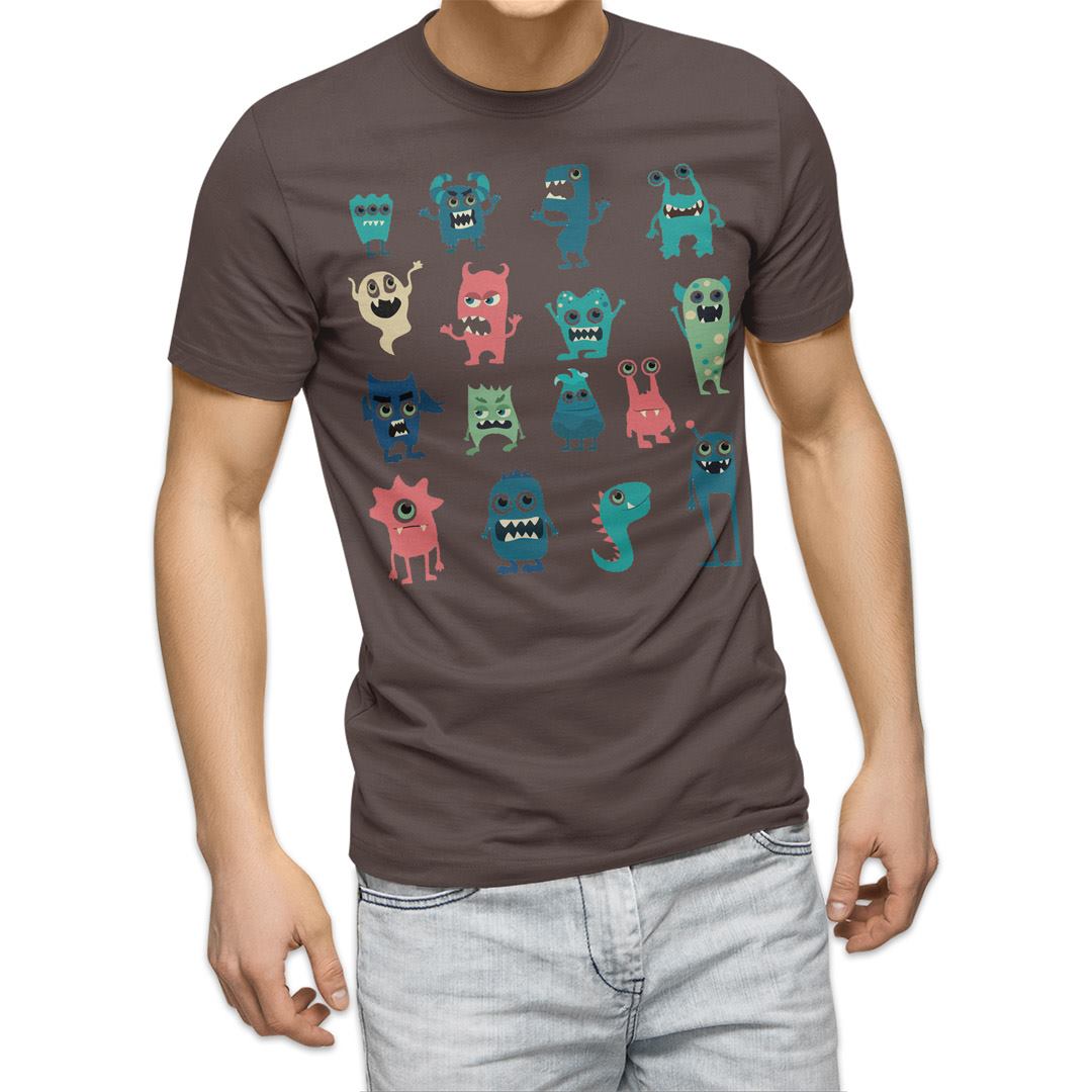 選べる20カラー tシャツ メンズ 半袖 デザイン  S M L XL 2XL 3XL T shirt 015774  おばけ　宇宙人　キャラクター　かわいい｜emart｜04