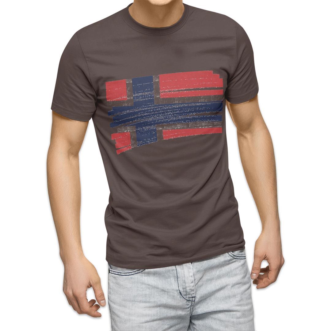 選べる20カラー tシャツ メンズ 半袖 デザイン  S M L XL 2XL 3XL T shirt 018528 国旗 norway ノルウェー｜emart｜04