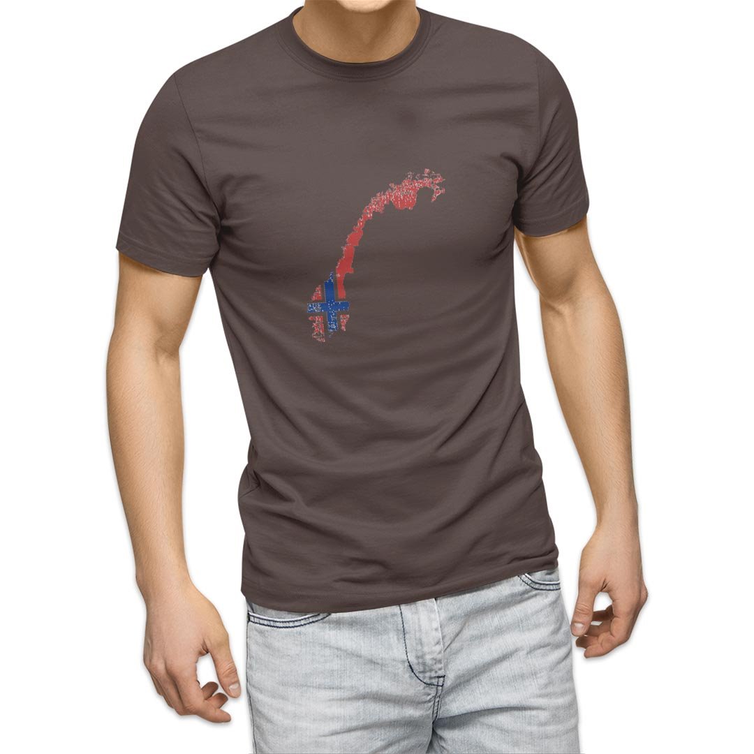 選べる20カラー tシャツ メンズ 半袖 デザイン  S M L XL 2XL 3XL T shirt 018910 国旗 norway ノルウェー｜emart｜04