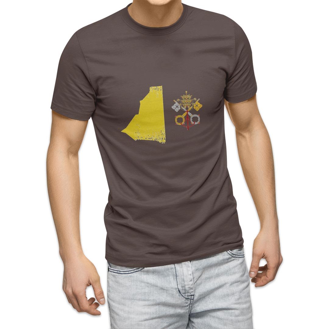 選べる20カラー tシャツ メンズ 半袖 デザイン  S M L XL 2XL 3XL T shirt 018982 国旗 vatican バチカン｜emart｜04