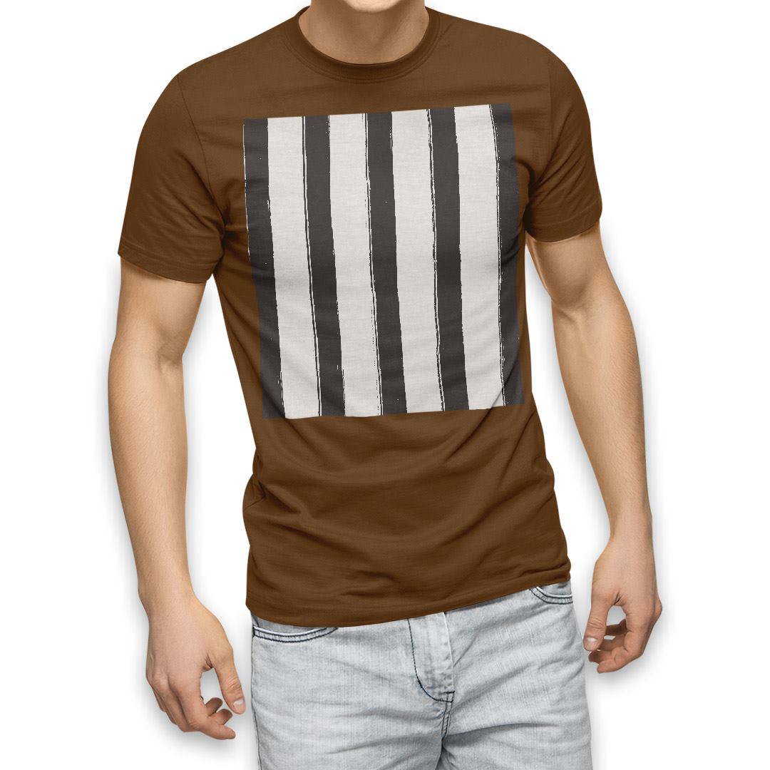 選べる20カラー tシャツ メンズ 半袖 デザイン  S M L XL 2XL 3XL T shirt 012613  ストライプ　モノトーン　白黒｜emart｜12