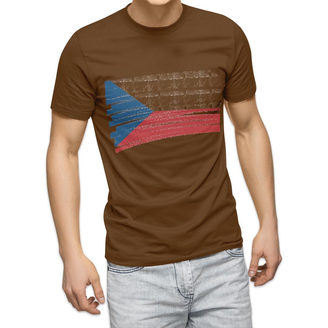 選べる20カラー tシャツ メンズ 半袖 デザイン  S M L XL 2XL 3XL T shirt 018428 国旗 czech-republic チェコ共和国｜emart｜13
