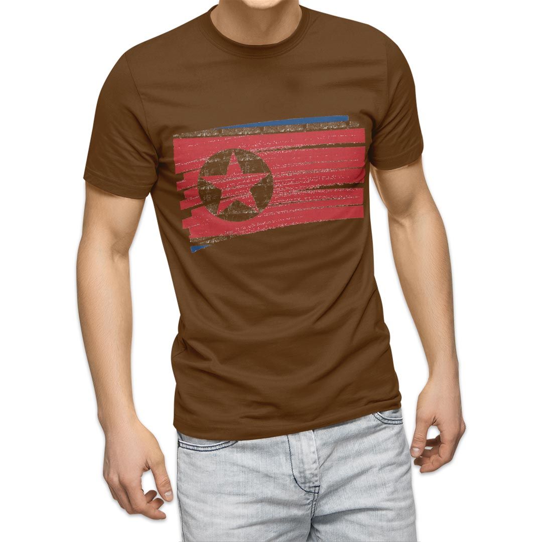 選べる20カラー tシャツ メンズ 半袖 デザイン  S M L XL 2XL 3XL T shirt 018525 国旗 north-korea 北朝鮮｜emart｜13