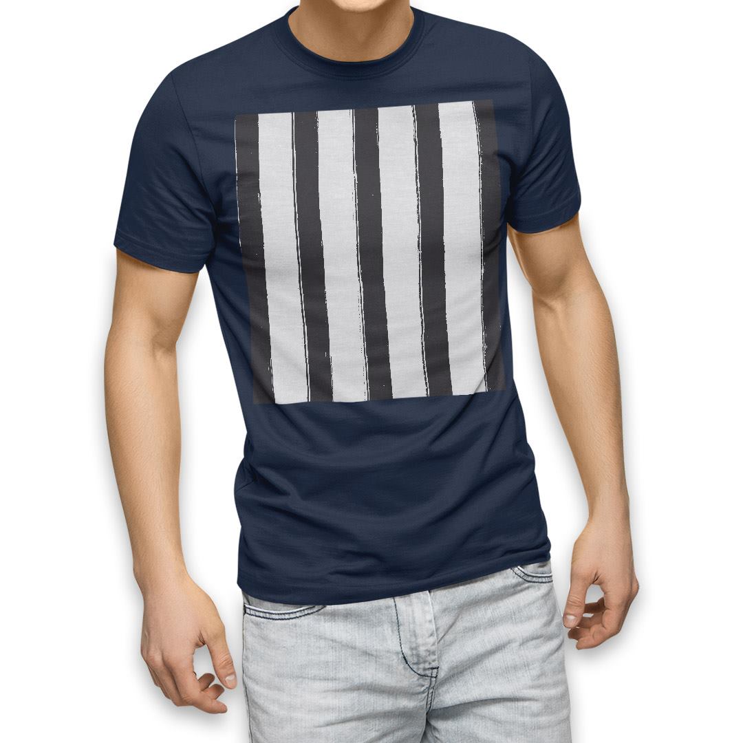 選べる20カラー tシャツ メンズ 半袖 デザイン  S M L XL 2XL 3XL T shirt 012613  ストライプ　モノトーン　白黒｜emart｜16