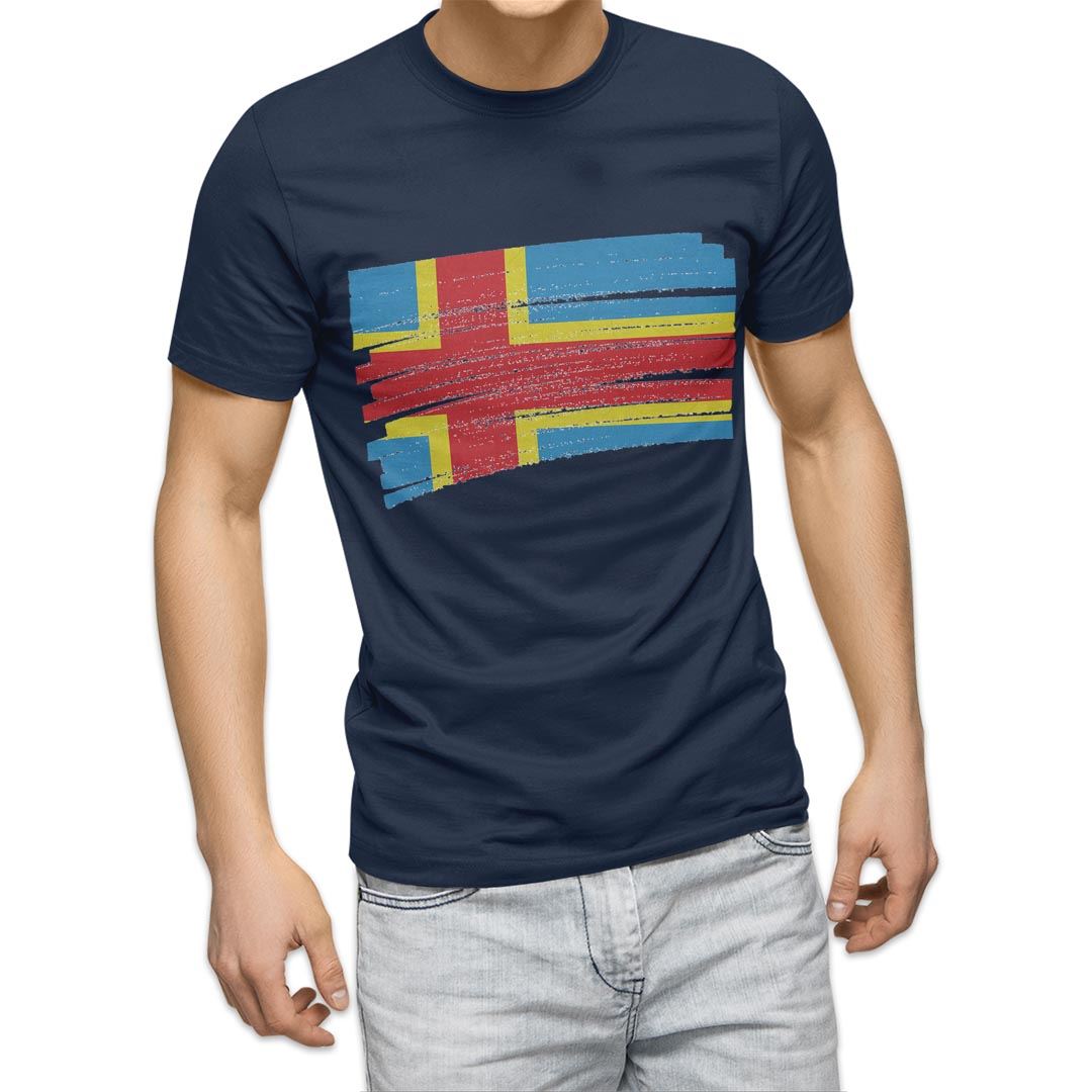 選べる20カラー tシャツ メンズ 半袖 デザイン  S M L XL 2XL 3XL T shirt 018378 国旗 aland-islands オーランド諸島｜emart｜17