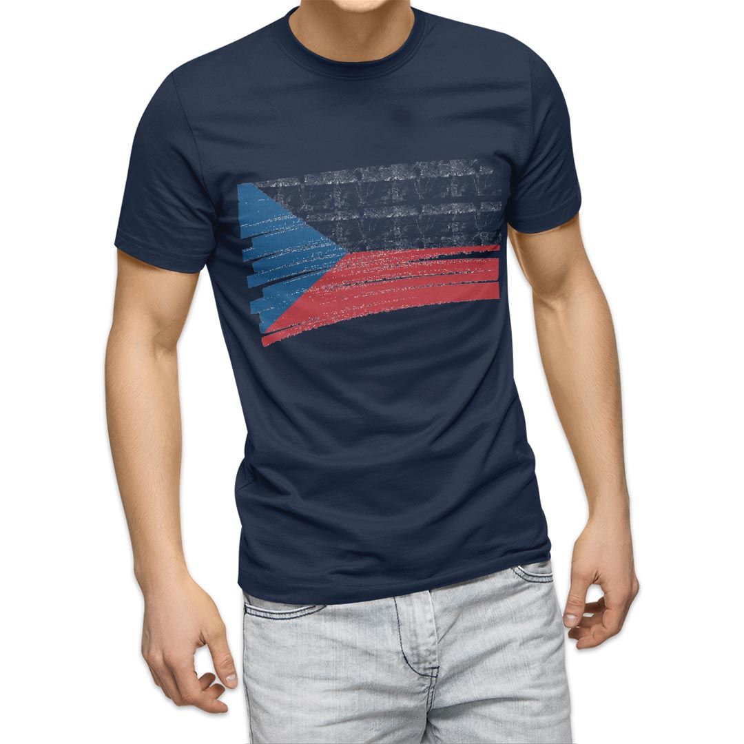 選べる20カラー tシャツ メンズ 半袖 デザイン  S M L XL 2XL 3XL T shirt 018428 国旗 czech-republic チェコ共和国｜emart｜17