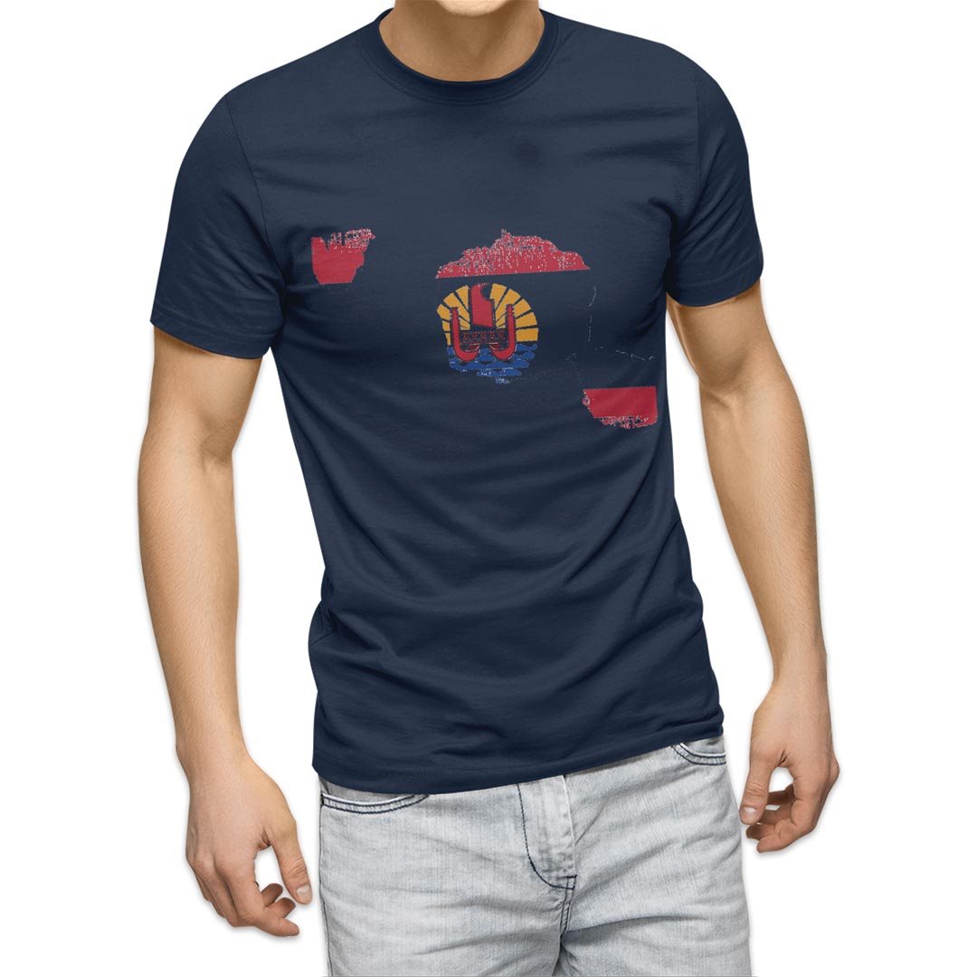 選べる20カラー tシャツ メンズ 半袖 デザイン  S M L XL 2XL 3XL T shirt 018829 国旗 french_polynesia フランス領ポリネシア｜emart｜17
