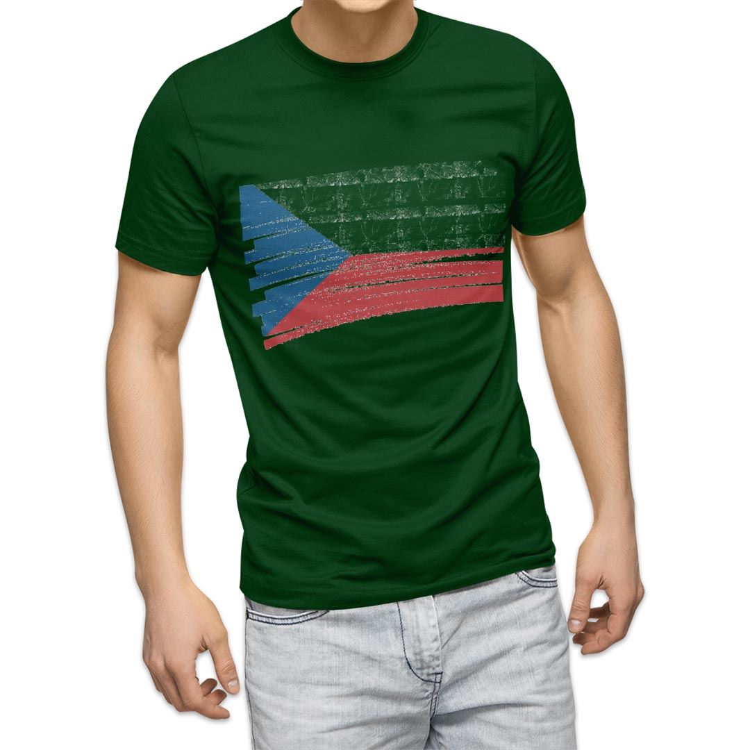 選べる20カラー tシャツ メンズ 半袖 デザイン  S M L XL 2XL 3XL T shirt 018428 国旗 czech-republic チェコ共和国｜emart｜14