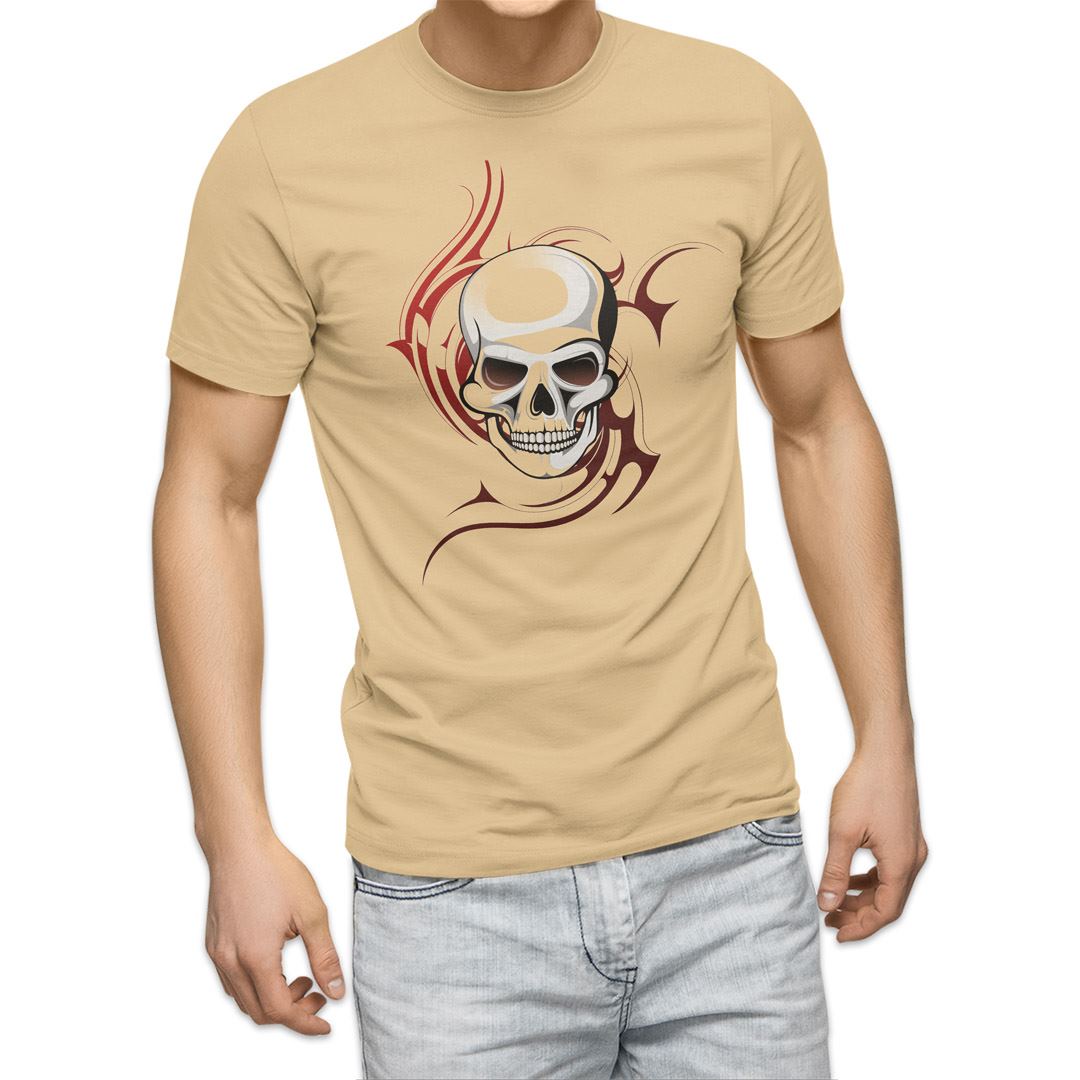 選べる20カラー tシャツ メンズ 半袖 デザイン  S M L XL 2XL 3XL T shirt 002955  ドクロ　骸骨｜emart｜05