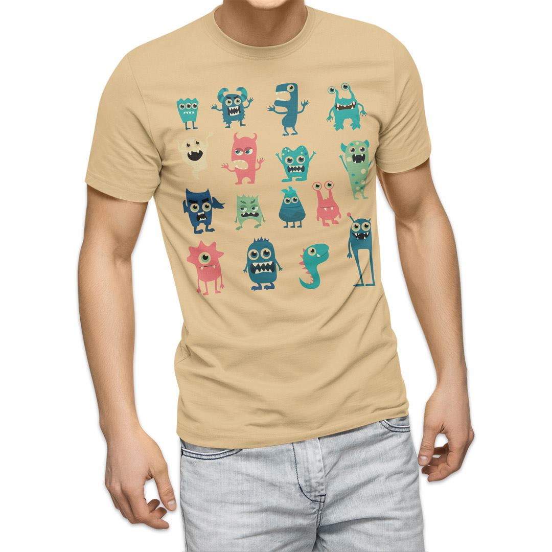 選べる20カラー tシャツ メンズ 半袖 デザイン  S M L XL 2XL 3XL T shirt 015774  おばけ　宇宙人　キャラクター　かわいい｜emart｜05