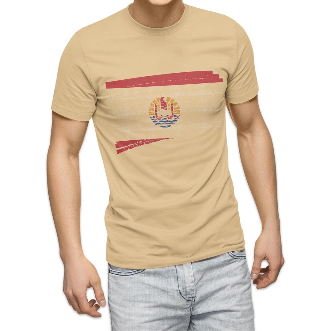 選べる20カラー tシャツ メンズ 半袖 デザイン  S M L XL 2XL 3XL T shirt 018450 国旗 french-polynesia フランス領ポリネシア｜emart｜05