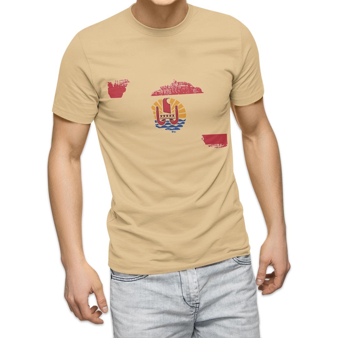 選べる20カラー tシャツ メンズ 半袖 デザイン  S M L XL 2XL 3XL T shirt 018829 国旗 french_polynesia フランス領ポリネシア｜emart｜05
