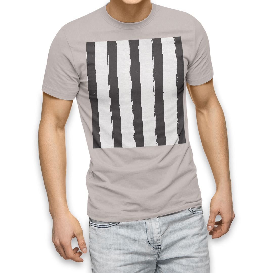 選べる20カラー tシャツ メンズ 半袖 デザイン  S M L XL 2XL 3XL T shirt 012613  ストライプ　モノトーン　白黒｜emart｜03