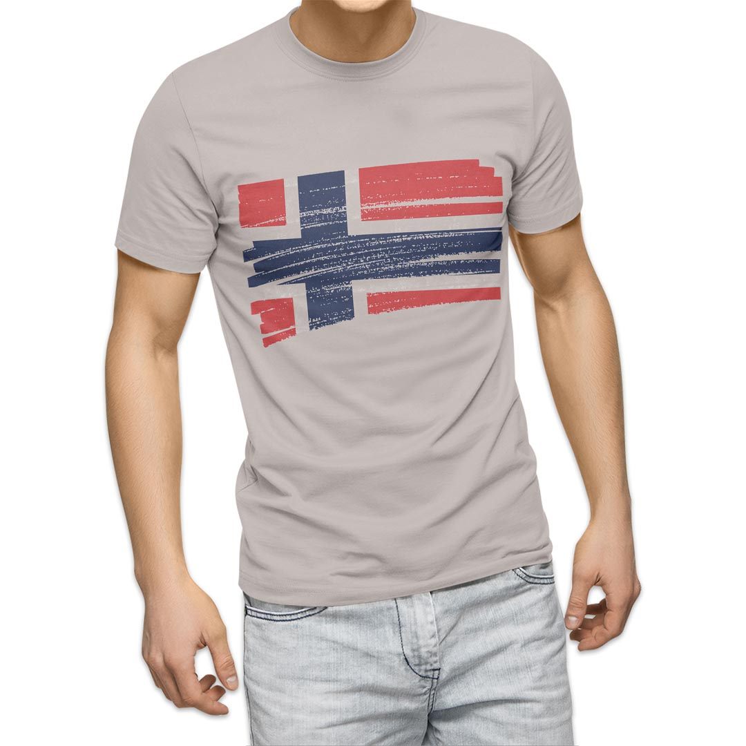 選べる20カラー tシャツ メンズ 半袖 デザイン  S M L XL 2XL 3XL T shirt 018528 国旗 norway ノルウェー｜emart｜03