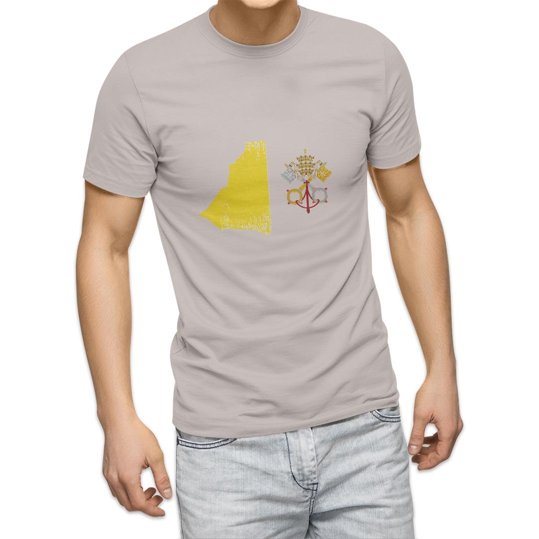選べる20カラー tシャツ メンズ 半袖 デザイン  S M L XL 2XL 3XL T shirt 018982 国旗 vatican バチカン｜emart｜03