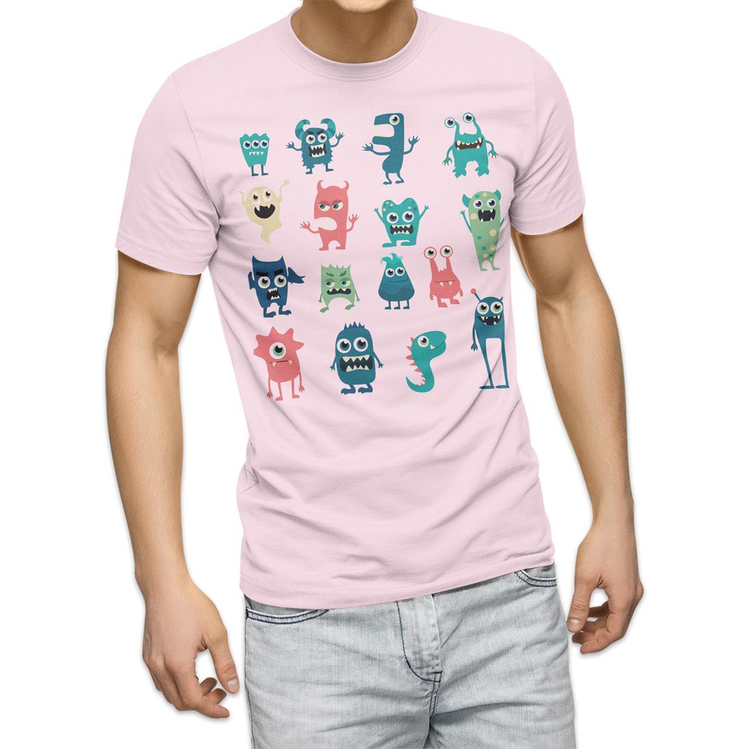 選べる20カラー tシャツ メンズ 半袖 デザイン  S M L XL 2XL 3XL T shirt 015774  おばけ　宇宙人　キャラクター　かわいい｜emart｜09