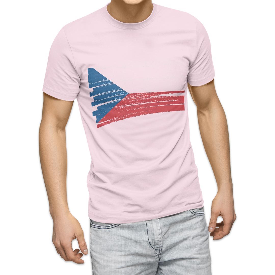 選べる20カラー tシャツ メンズ 半袖 デザイン  S M L XL 2XL 3XL T shirt 018428 国旗 czech-republic チェコ共和国｜emart｜09