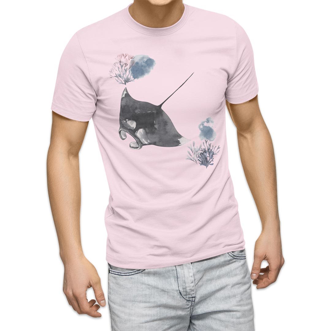 選べる20カラー tシャツ メンズ 半袖 デザイン  S M L XL 2XL 3XL T shirt 019931 海の生物 海の生物 マンタ｜emart｜09