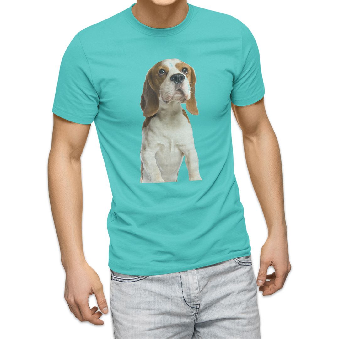 選べる20カラー tシャツ メンズ 半袖 デザイン  S M L XL 2XL 3XL T shirt 001147  犬　ビーグル｜emart｜21