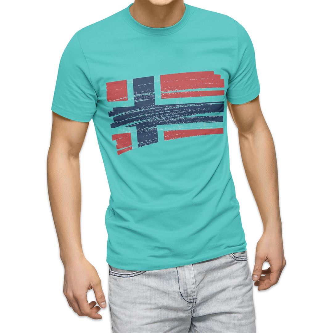選べる20カラー tシャツ メンズ 半袖 デザイン  S M L XL 2XL 3XL T shirt 018528 国旗 norway ノルウェー｜emart｜21