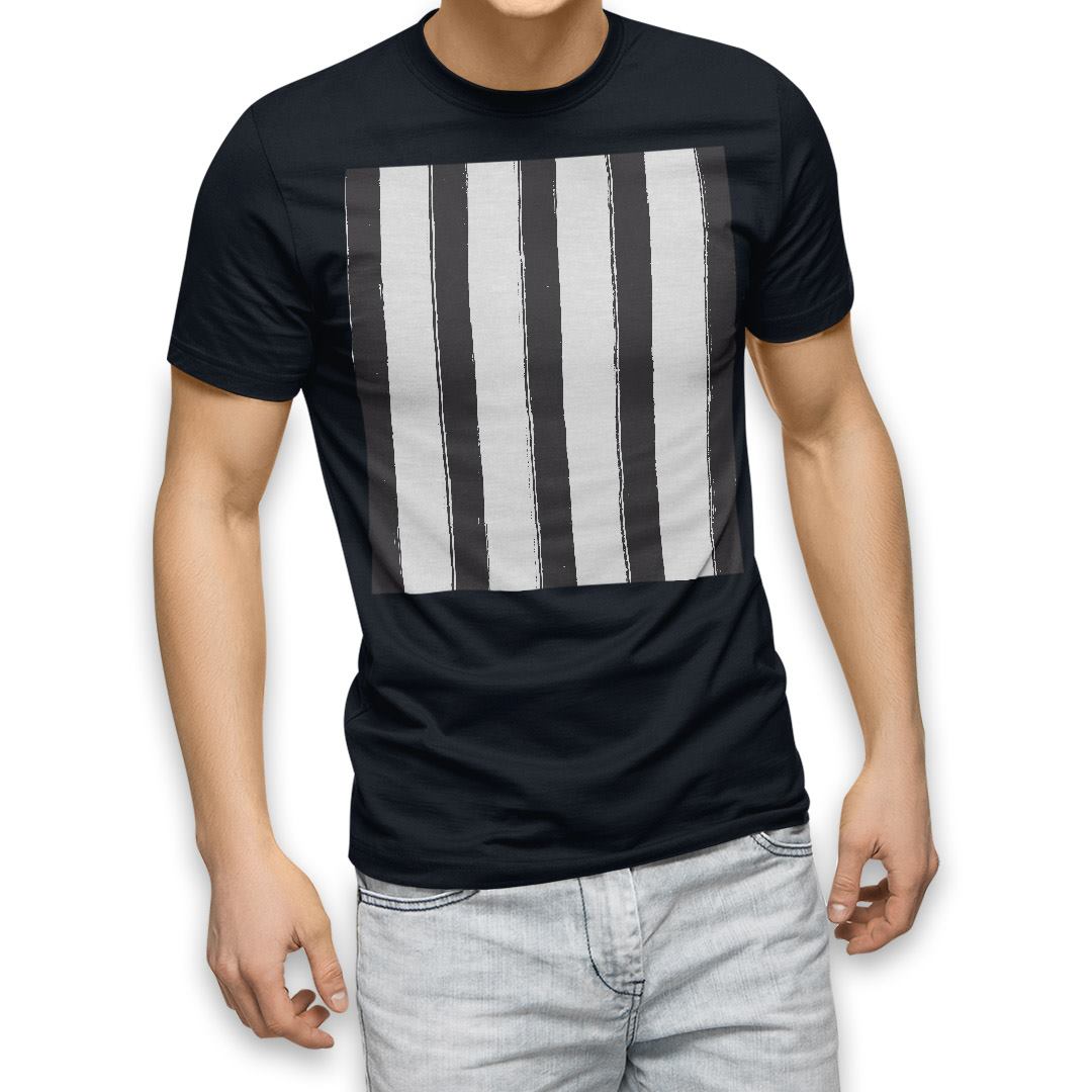 選べる20カラー tシャツ メンズ 半袖 デザイン  S M L XL 2XL 3XL T shirt 012613  ストライプ　モノトーン　白黒｜emart｜17