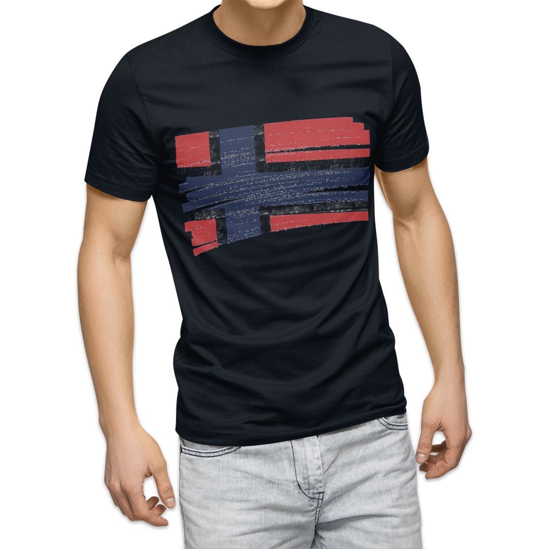 選べる20カラー tシャツ メンズ 半袖 デザイン  S M L XL 2XL 3XL T shirt 018528 国旗 norway ノルウェー｜emart｜18