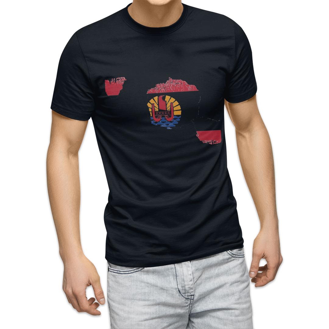 選べる20カラー tシャツ メンズ 半袖 デザイン  S M L XL 2XL 3XL T shirt 018829 国旗 french_polynesia フランス領ポリネシア｜emart｜18