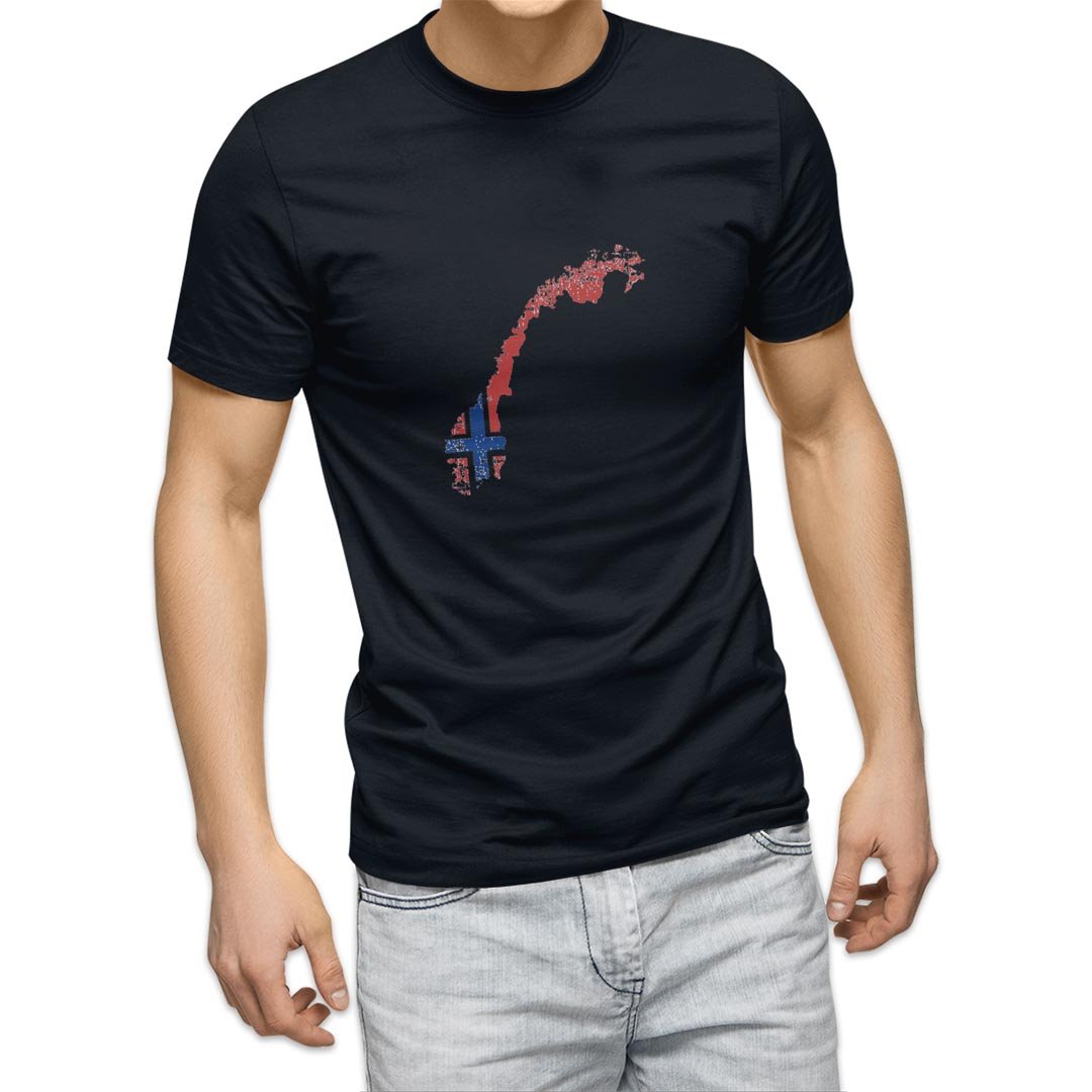 選べる20カラー tシャツ メンズ 半袖 デザイン  S M L XL 2XL 3XL T shirt 018910 国旗 norway ノルウェー｜emart｜18